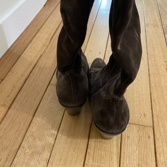 Via Spiga Suede cowboy boots. Size 7-1/2 - Picture 4 of 5